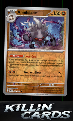 Reverse Holofoil Annihilape 092/182 Pokemon Rare SV10: Destined Rivals Card NM