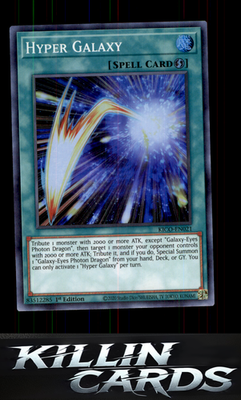 1st Edition Hyper Galaxy (CR) KICO-EN021 YuGiOh Collector's Rare King's Court Ca