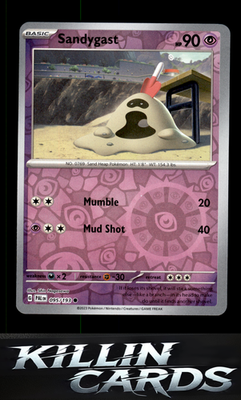 Reverse Holofoil Sandygast - 095/193 095/193 Pokemon Common SV02: Paldea Evolved