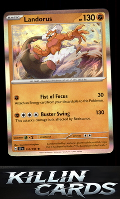 Landorus 110/191 Pokemon Rare SV08: Surging Sparks Card NM