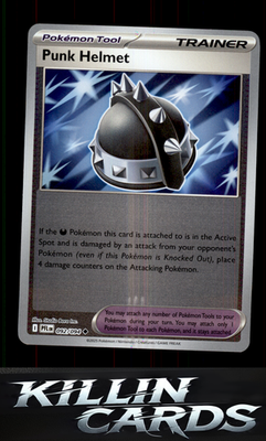 Reverse Holofoil Punk Helmet 092/094 Pokemon Uncommon ME02: Phantasmal Flames Ca