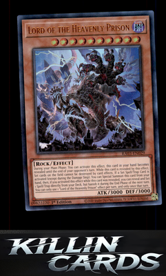 1st Edition Lord of the Heavenly Prison RA03-EN029 YuGiOh Super Rare Quarter Cen