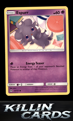 Espurr 44/131 Pokemon Common SM - Forbidden Light Card NM