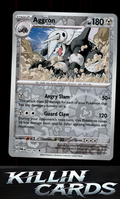 Reverse Holofoil Aggron 122/167 Pokemon Uncommon SV06: Twilight Masquerade Card