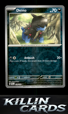 Reverse Holofoil Deino 138/193 Pokemon Common SV02: Paldea Evolved Card NM