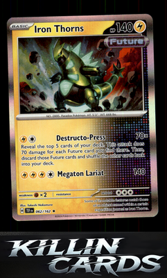 Iron Thorns 062/162 Pokemon Rare SV05: Temporal Forces Card NM