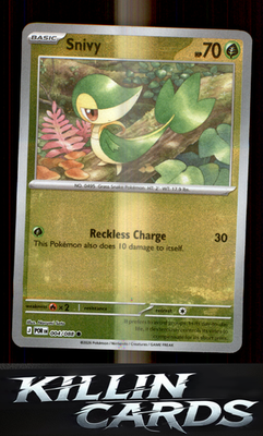 Reverse Holofoil Snivy 004/088 Pokemon Common ME03: Perfect Order Card NM