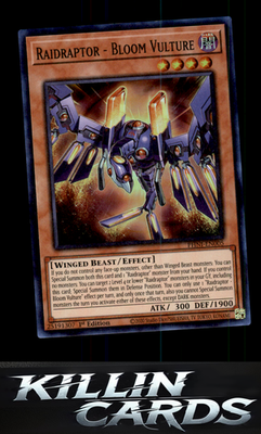 1st Edition Raidraptor - Bloom Vulture PHNI-EN005 YuGiOh Super Rare Phantom Nigh