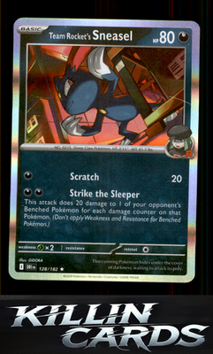 Team Rocket's Sneasel 128/182 Pokemon Rare SV10: Destined Rivals Card NM