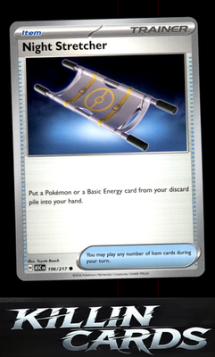 Night Stretcher 196/217 Pokemon Common ME: Ascended Heroes Card NM