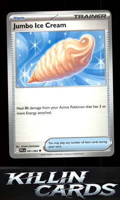 Jumbo Ice Cream 091/094 Pokemon Uncommon ME02: Phantasmal Flames Card NM