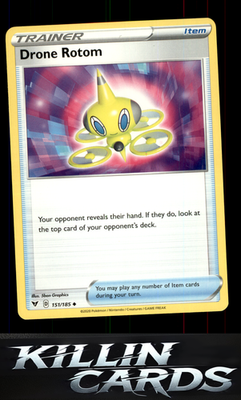Drone Rotom 151/185 Pokemon Uncommon SWSH04: Vivid Voltage Card NM