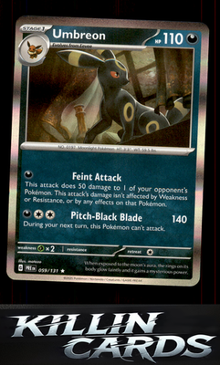 Umbreon 059/131 Pokemon Rare SV: Prismatic Evolutions Card NM