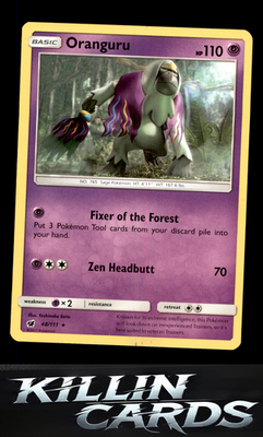 Oranguru 48/111 Pokemon Rare SM - Crimson Invasion Card LP
