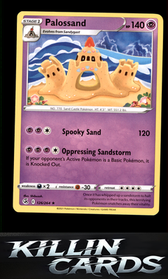 Palossand 126/264 Pokemon Rare SWSH08: Fusion Strike Card NM