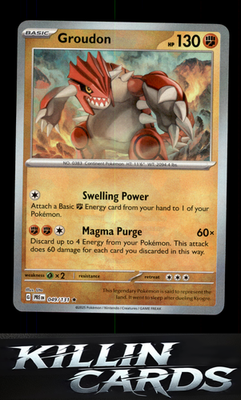 Groudon (Poke Ball Pattern) 049/131 Pokemon Rare SV: Prismatic Evolutions Card N