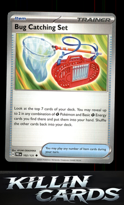 Bug Catching Set 102/131 Pokemon Uncommon SV: Prismatic Evolutions Card NM