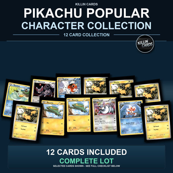 Pokemon TCG Pikachu Pokemon Species Collection 12 Different Cards Collection