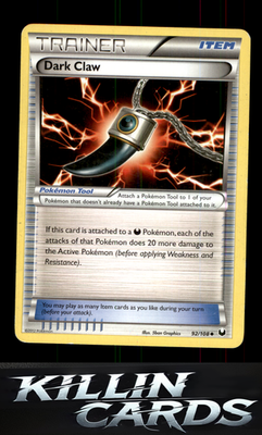 Dark Claw 92/108 Pokemon Uncommon Dark Explorers Card LP