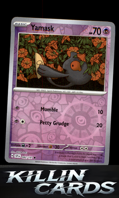 Reverse Holofoil Yamask 082/191 Pokemon Common SV08: Surging Sparks Card NM
