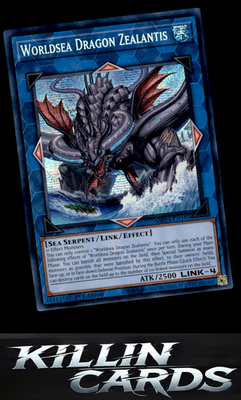1st Edition Worldsea Dragon Zealantis MP23-EN193 YuGiOh Prismatic Secret Rare 25