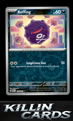 Reverse Holofoil Koffing 109/165 Pokemon Common SV: Scarlet & Violet 151 Card NM