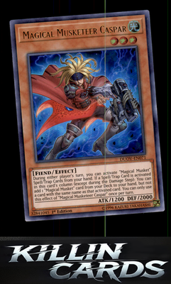 1st Edition Magical Musketeer Caspar DUOV-EN071 YuGiOh Ultra Rare Duel Overload
