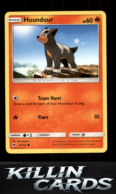 Houndour 45/214 Pokemon Common SM - Lost Thunder Card LP