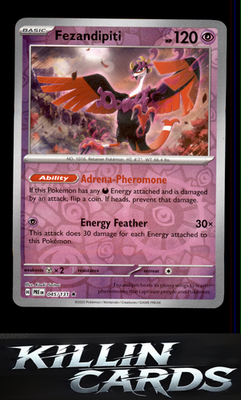 Reverse Holofoil Fezandipiti 045/131 Pokemon Rare SV: Prismatic Evolutions Card