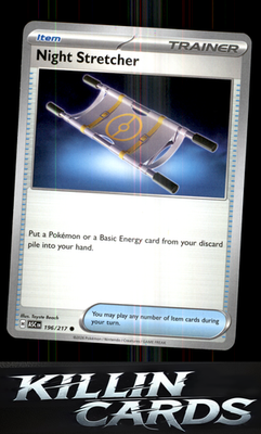 Night Stretcher 196/217 Pokemon Common ME: Ascended Heroes Card NM