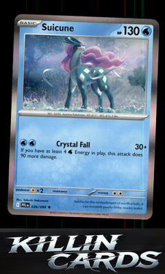Suicune 026/094 Pokemon Rare ME02: Phantasmal Flames Card NM