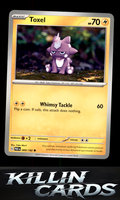 Toxel 069/182 Pokemon Common SV04: Paradox Rift Card NM