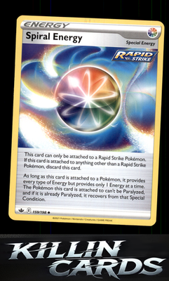 Spiral Energy 159/198 Pokemon Uncommon SWSH06: Chilling Reign Card NM