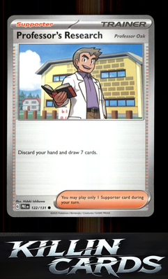 Professor's Research [Professor Oak] 122/131 Pokemon Common SV: Prismatic Evolut