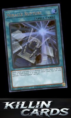 1st Edition Miracle Rupture (Silver) BLC1-EN025 YuGiOh Ultra Rare Battles of Leg