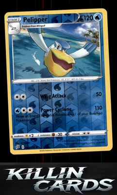 Pelipper 042/192 Pokemon Uncommon SWSH02: Rebel Clash Card NM