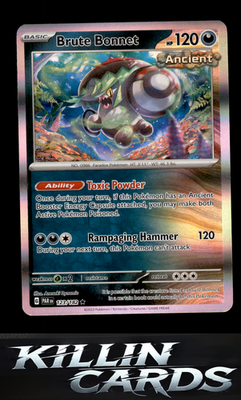 Brute Bonnet - 123/182 123/182 Pokemon Rare SV04: Paradox Rift Card NM
