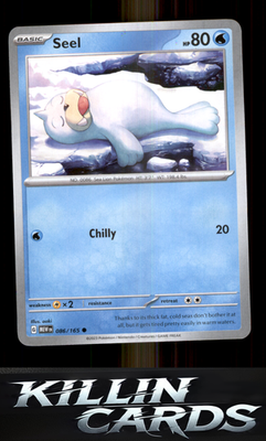 Seel 086/165 Pokemon Common SV: Scarlet & Violet 151 Card NM