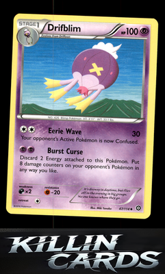 Drifblim 47/114 Pokemon Uncommon XY - Steam Siege Card LP