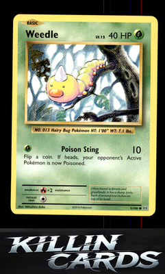 Weedle 5/108 Pokemon Common XY - Evolutions Card NM