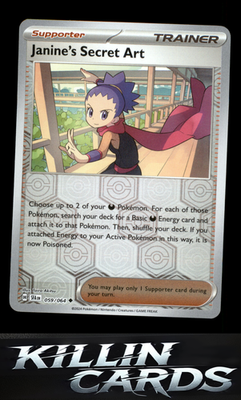 Reverse Holofoil Janine's Secret Art - 059/064 059/064 Pokemon Uncommon SV: Shro