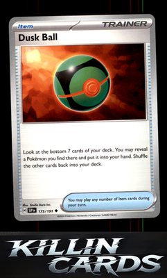 Dusk Ball 175/191 Pokemon Uncommon SV08: Surging Sparks Card NM
