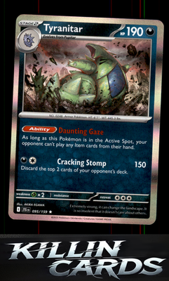 Tyranitar 095/159 Pokemon Rare SV09: Journey Together Card NM