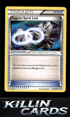 Aggron Spirit Link 123/160 Pokemon Uncommon XY - Primal Clash Card LP