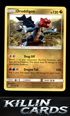 Druddigon 157/236 Pokemon Common SM - Unified Minds Card NM
