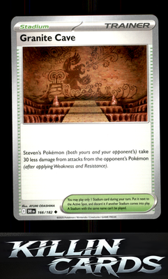 Granite Cave 166/182 Pokemon Uncommon SV10: Destined Rivals Card NM
