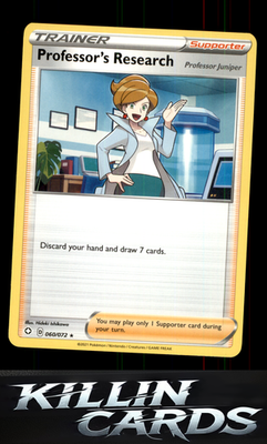 Professor's Research 060/072 Pokemon Rare Shining Fates Card LP