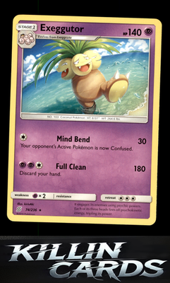 Exeggutor 74/236 Pokemon Rare SM - Unified Minds Card NM