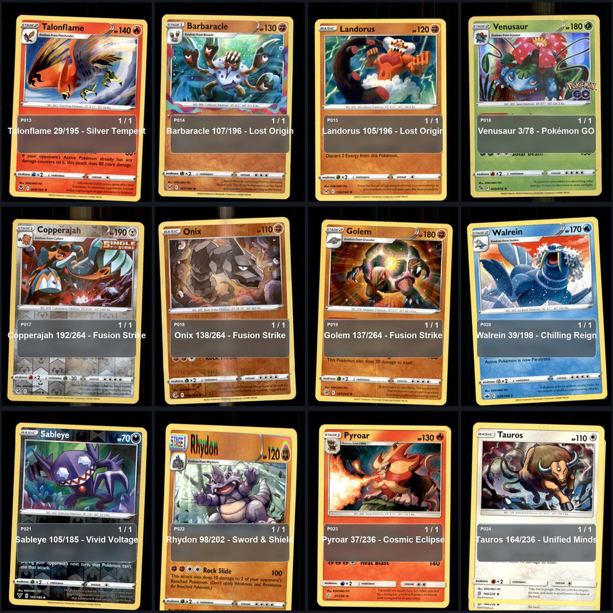 Pokemon TCG KEIICHIRO ITO Artist Collection 24 Cards Lot