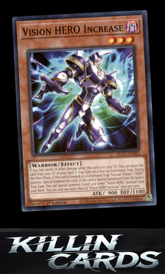 1st Edition Vision HERO Increase BLC1-EN082 YuGiOh Common Battles of Legend: Cha